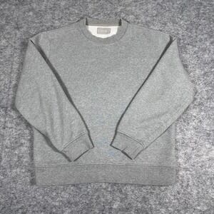 Everlane‎ Mens Medium  Crewneck Sweatshirt Grey Good Fleece Pullover